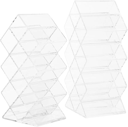 Luxshiny 2Pcs Clear Acrylic Lipstick Organizer by Luxshiny