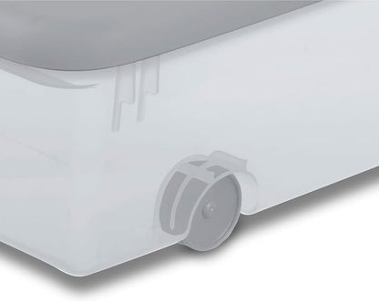 Sterilite 12 Pack Wheeled Under Bed Storage Container, 56 Qt Plastic Bin - Image 6