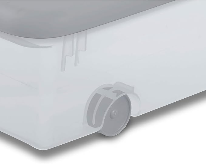 Sterilite 4-Pack 56 Quart Wheeled Latching Box, Underbed Plastic Storage - Image 6