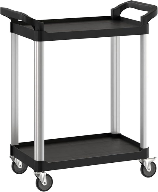 Black Utility/Bussing Cart by Krollen+Industrial