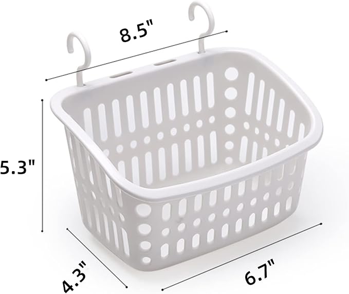 3PCS Plastic Hanging Baskets for Shower, Hanging Basket Organizer - Image 2