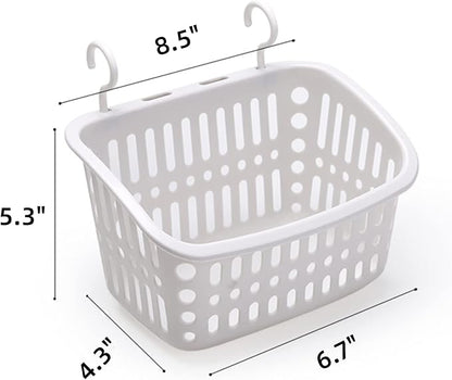 3PCS Plastic Hanging Baskets for Shower, Hanging Basket Organizer - Image 2