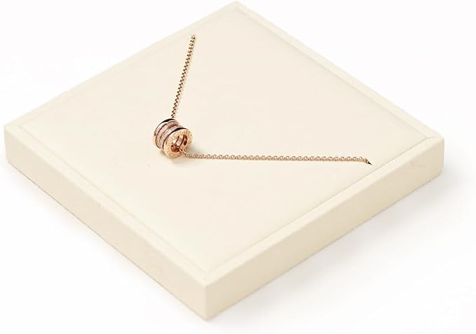 Oirlv Microfiber Jewelry Pendant Display Tray Jewelry Necklace Organizer - Image 6