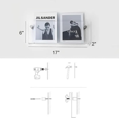 4-Pack 17" Acrylic Magazine Holder Vinyl Records Holder, Display Floating - Image 6