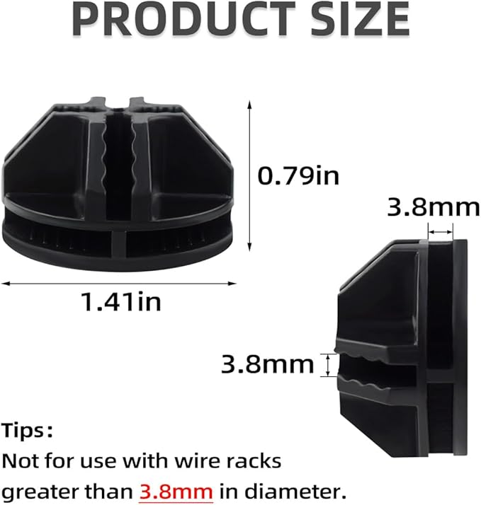 16 Pieces Cube Connectors Plastic Storage Cubes Connectors Wire Cube Connector - Image 6