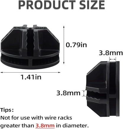 16 Pieces Cube Connectors Plastic Storage Cubes Connectors Wire Cube Connector - Image 6