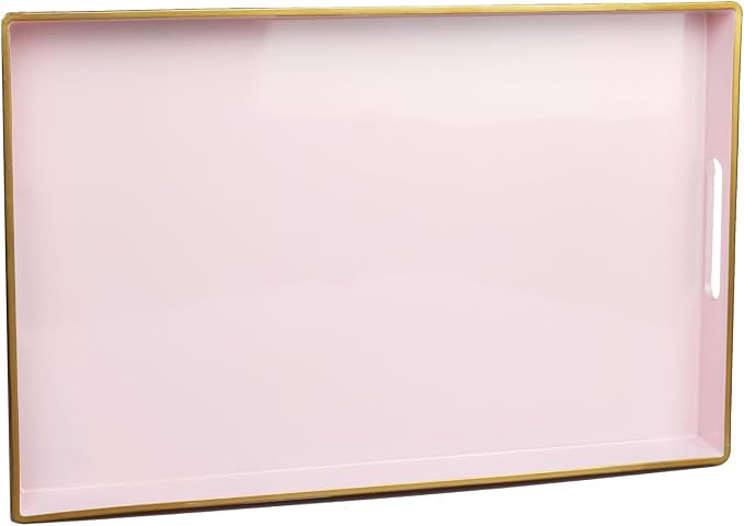 Spsyrine Pink Decorative Serving Tray by Spsyrine