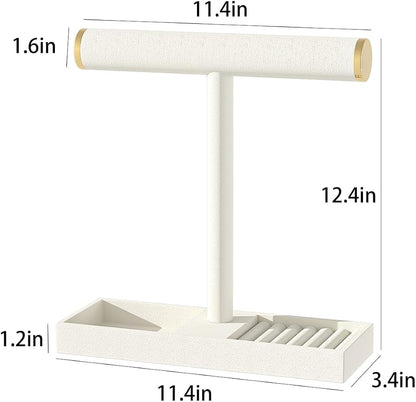 Bracelet and Necklace Holder, Velvet Jewelry Necklace Display Organizer Stand - Image 6
