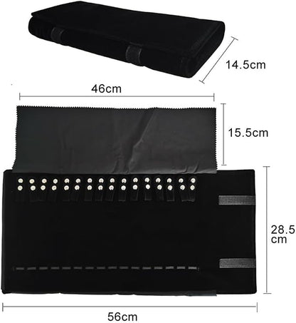 Velet Travel Jewelry Case Roll Bag Organizer - Image 6