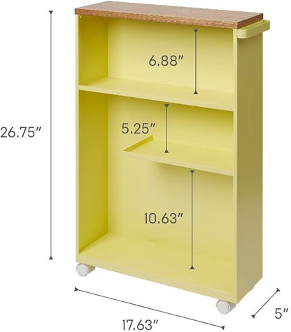 YAMAZAKI Home Bathroom Cart, Rolling Slim Utility Storage - Image 8