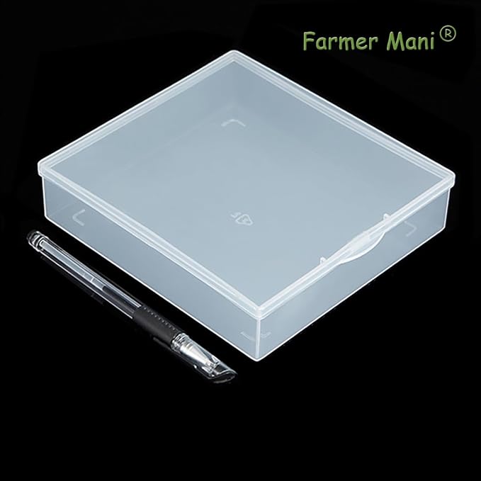 Clear Polypropylene Rectangle Beads Storage Containers Box - Image 5