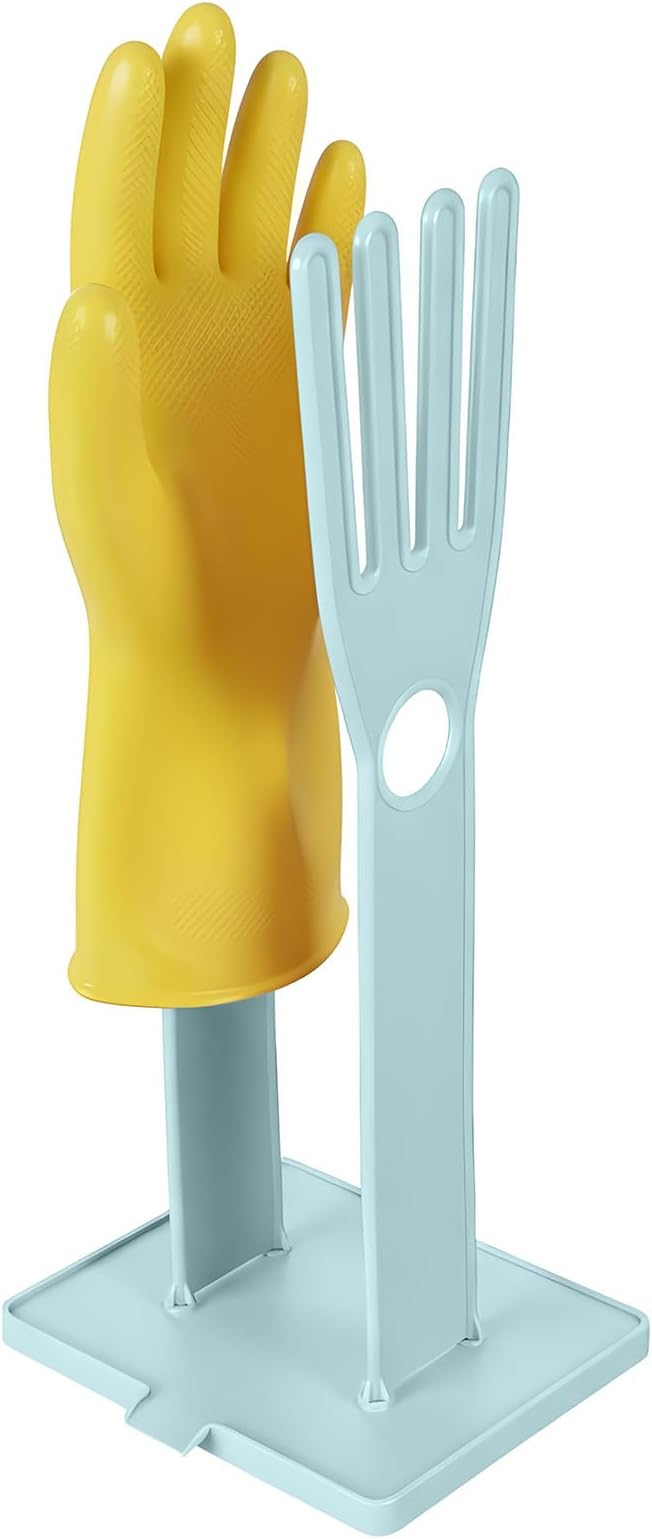 Kitchen Dish Glove Holder Reusable Plastic Dishwashing Gloves Drying Rack by Unknown