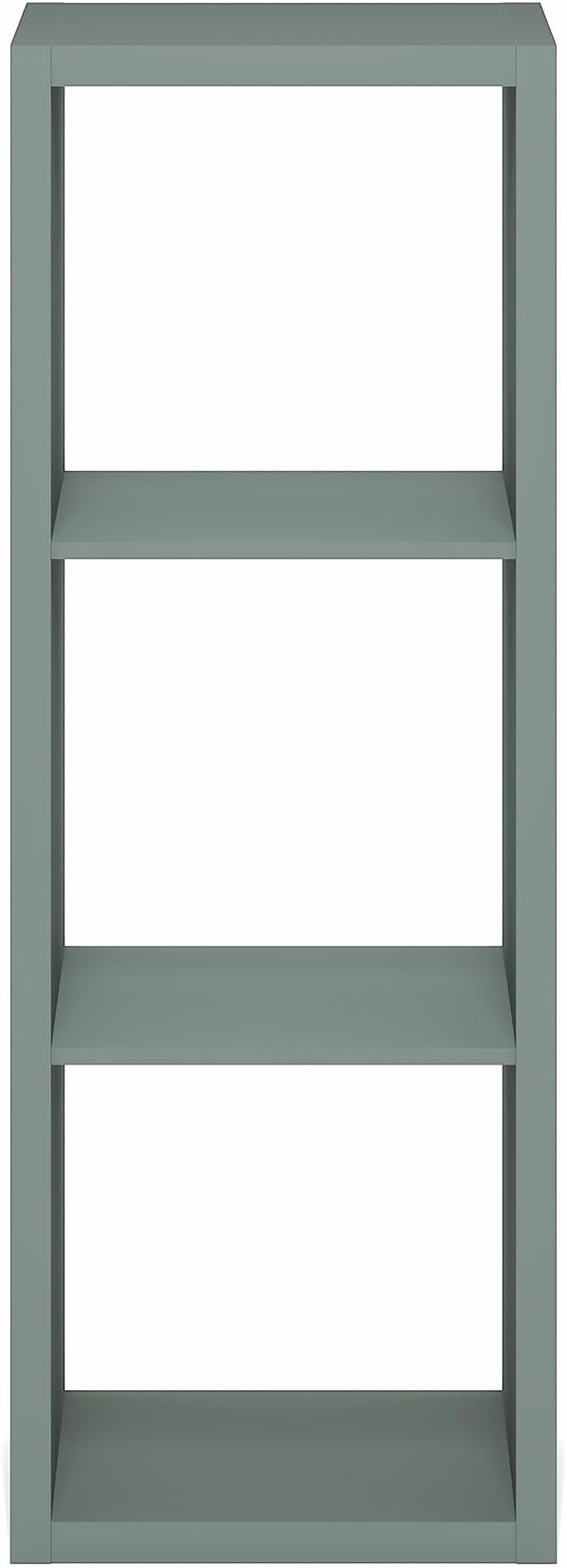 Furinno Cubicle Book Shelf, 3-Cube Bookshelf, Extra Thick Frame Horizontally & - Image 9