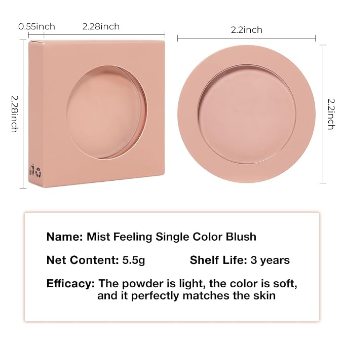 Blush for Cheeks, Lightweight, Fade and Transfer-Resistant, Effortless Matte - Image 7