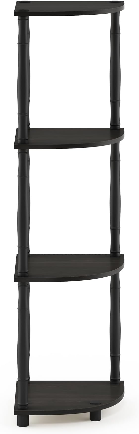 Furinno TURN-N-TUBE Toolless 4-Tier Corner Shelf, Display Storage Shelves - Image 6