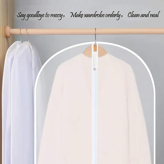 Garment Bags for Wedding Dress Garment Bag Closet Cover for Open Closet Clothes - Image 9