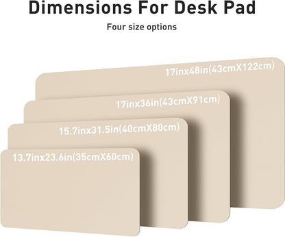 Aothia Non-Slip PU Leather Waterproof Laptop Desk Pad Protector, Blotter Mat - Image 7