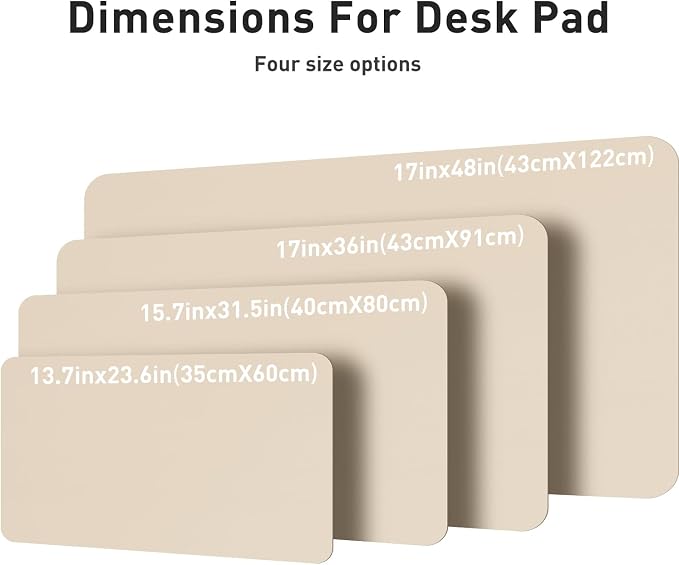 Aothia Leather Desk Pad Protector, Office Mat, Large Mouse Pad, Non-Slip PU - Image 7