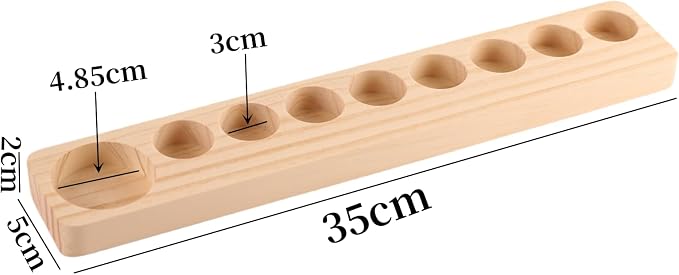 HAN SHENG 9 Grids Wooden Essential Oils Storage Racks Essential Oil Organizer - Image 2