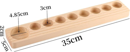HAN SHENG 9 Grids Wooden Essential Oils Storage Racks Essential Oil Organizer - Image 2