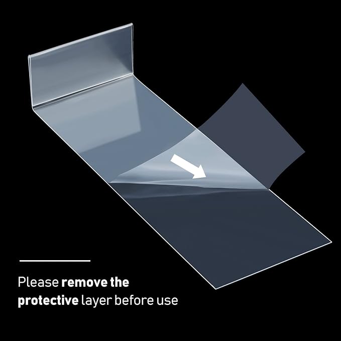 Containlol 15 Pieces Clear Shelf Label Holders Moveable Shelves Tags Moveable - Image 4