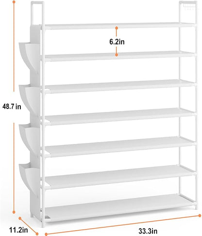OYREL Shoe Rack 7 Tier Tall 28-35Pairs Organizer Storage | Closet Entryway - Image 3