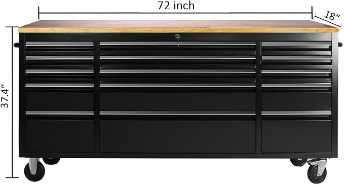 72 inch Tool Chest with 15 Drawers - Image 6