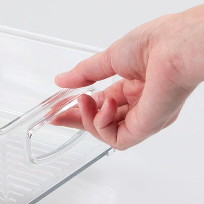 mDesign Small Plastic Baby Nursery and Food Organizer -Storage Holder Bin - Image 3