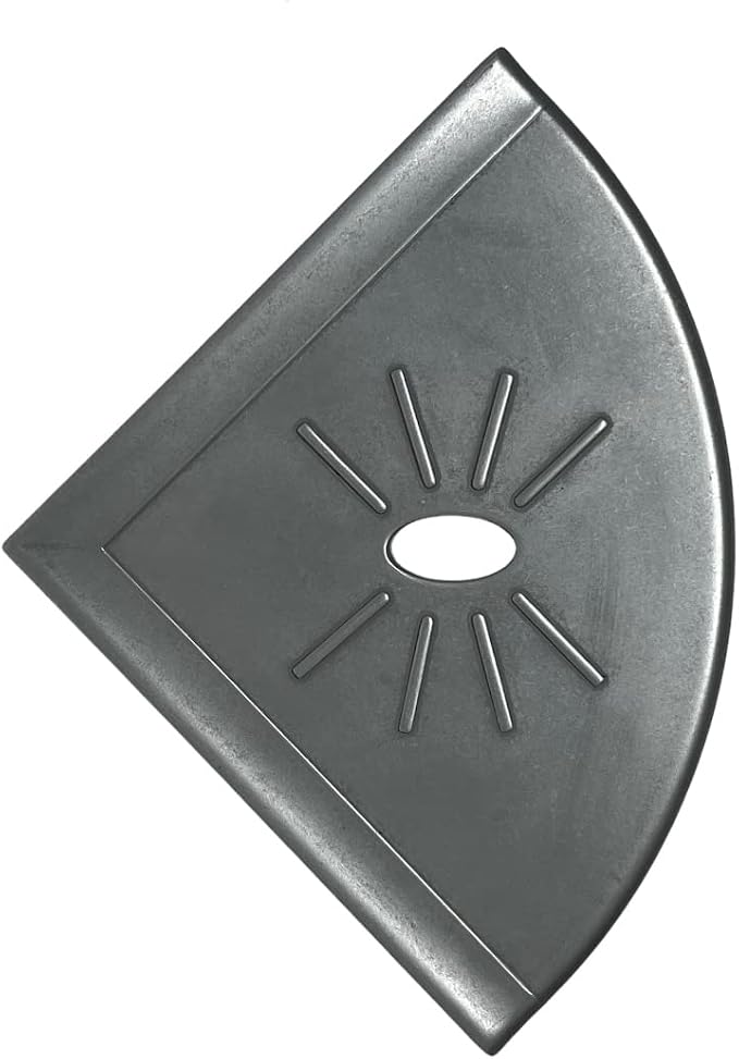 Tenedos Resin Decor 8 Inches Corner Shower Shelf – Nickel Flatback 9x9 Wall - Image 4