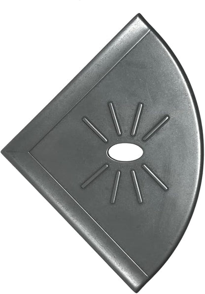 Tenedos Resin Decor 8 Inches Corner Shower Shelf – Nickel Flatback 9x9 Wall - Image 4
