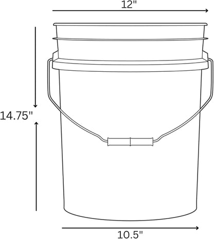 House Naturals 5 Gallon Bucket Pail Food Grade BPA Free - Image 5