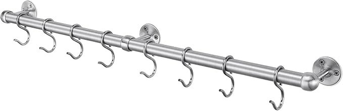 ROTHLEY Stainless Steel Hanging Pot Rack Hanger: 23.7 Inch Pot and Pan Hanger by ROTHLEY