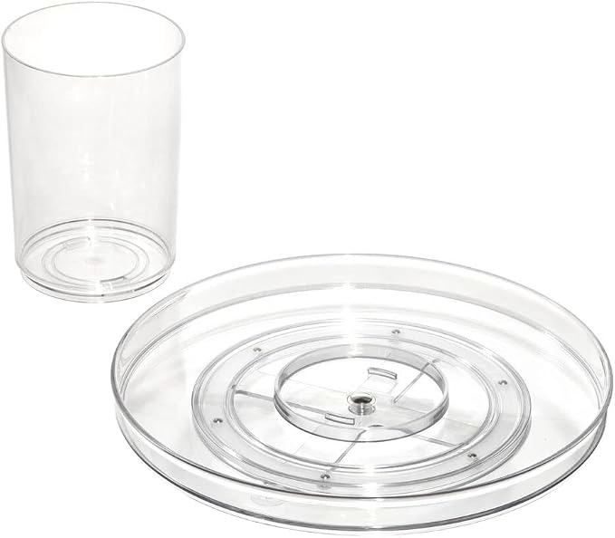 iDesign The Sarah Tanno Collection 11" Lazy Susan Spinning Cosmetic Organizer - Image 3
