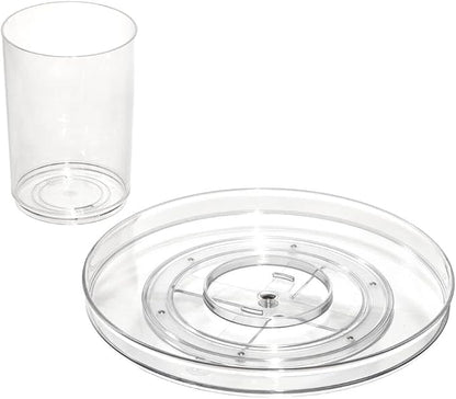 iDesign The Sarah Tanno Collection 11" Lazy Susan Spinning Cosmetic Organizer - Image 3