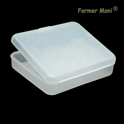 2 Pack Rectangular Clear Frosted Plastic Box Containers - Image 7
