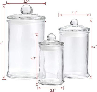 MDLUU Glass Canisters, Apothecary Jars - Image 3