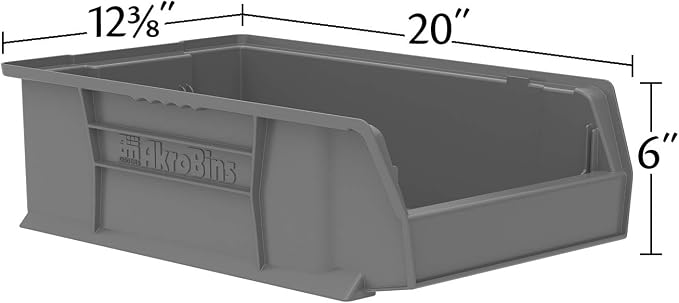Akro-Mils 30280 Super-Size AkroBins Plastic Storage Bins, Space-Saving - Image 4