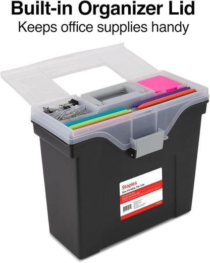 STAPLES Slim Portable File Tote, Letter Size - Image 3