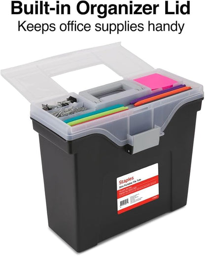 STAPLES Slim Portable File Tote, Letter Size - Image 3
