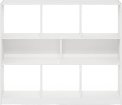 Furinno DALY Book Shelf, 8-Cube Bookshelf, Horizontal Cube Storage Organizer - Image 7