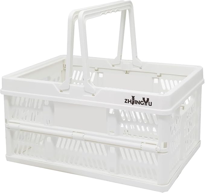 Plastic crates for storage, plastic baskets for organizing, 14.96x9.84x7.87" | by ZHJINGYU