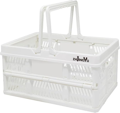 Plastic crates for storage, plastic baskets for organizing, 14.96x9.84x7.87" | by ZHJINGYU