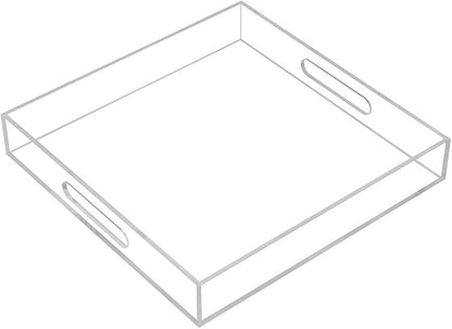 Clear Sturdy Acrylic Serving Tray by KEVLANG