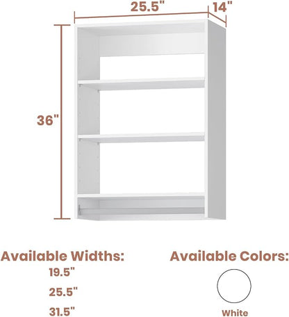 Medium Double Hanging Closet Unit, Walk-in Organizer, Wood Closet System - Image 2