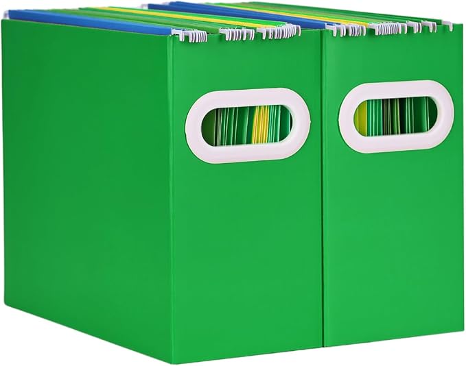Hanging File Organizer, Cardboard File Folder Organizer by AOSRIC