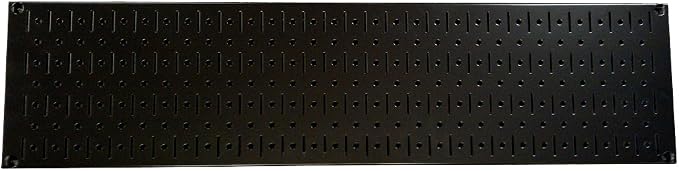 Wall Control Narrow Pegboard Rack 8in x 32in Black Metal Pegboard Runner Tool by Wall+Control