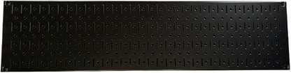Wall Control Narrow Pegboard Rack 8in x 32in Black Metal Pegboard Runner Tool by Wall+Control