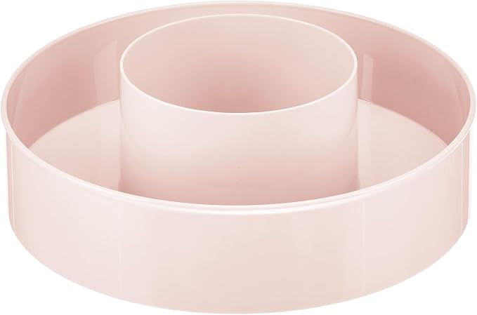 mDesign Plastic Lazy Susan Round Turntable Storage Tray - Image 9