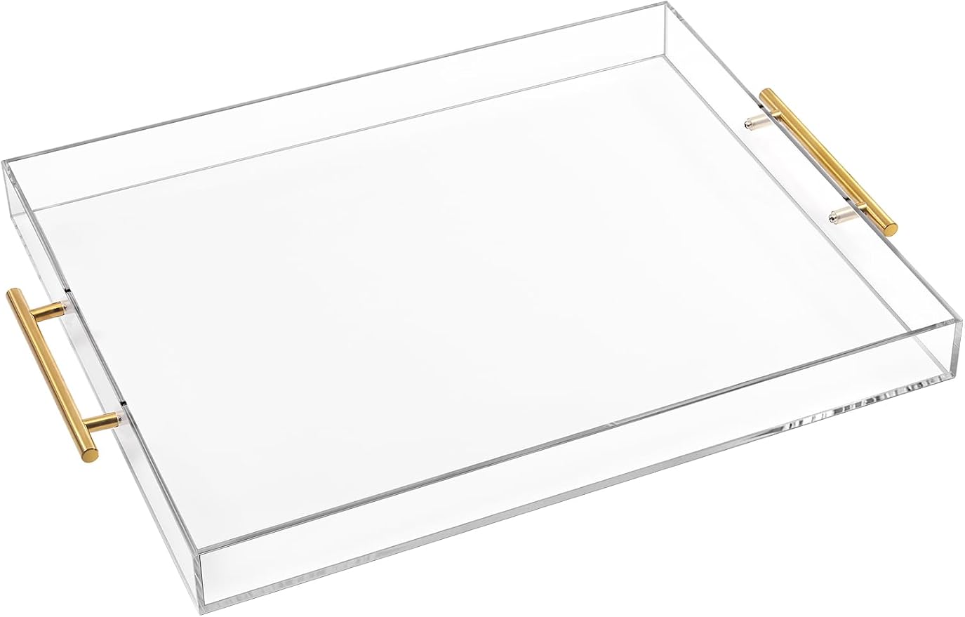 Large Clear Acrylic Serving Tray by Unknown