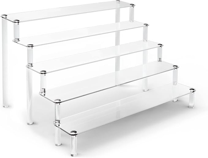 ULENDIS 5 Tier Acrylic Stands for Display, Tabletop Cupcake Stand for by ULENDIS